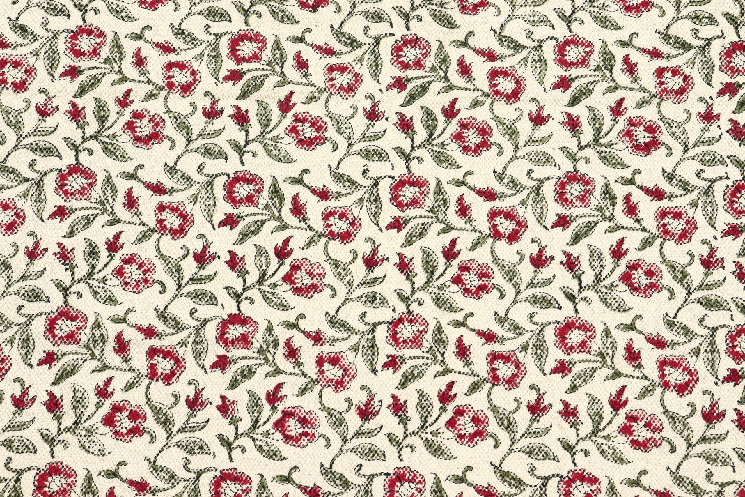 Läufer – Kelim Teppich, 10,2 x 25,4 cm, Rot & Beige, Baumwolle, Dhurrie, für drinnen und draußen, Flachgewebe, für Zuhause und Foyer, Korridor, Flur und Treppenläufer