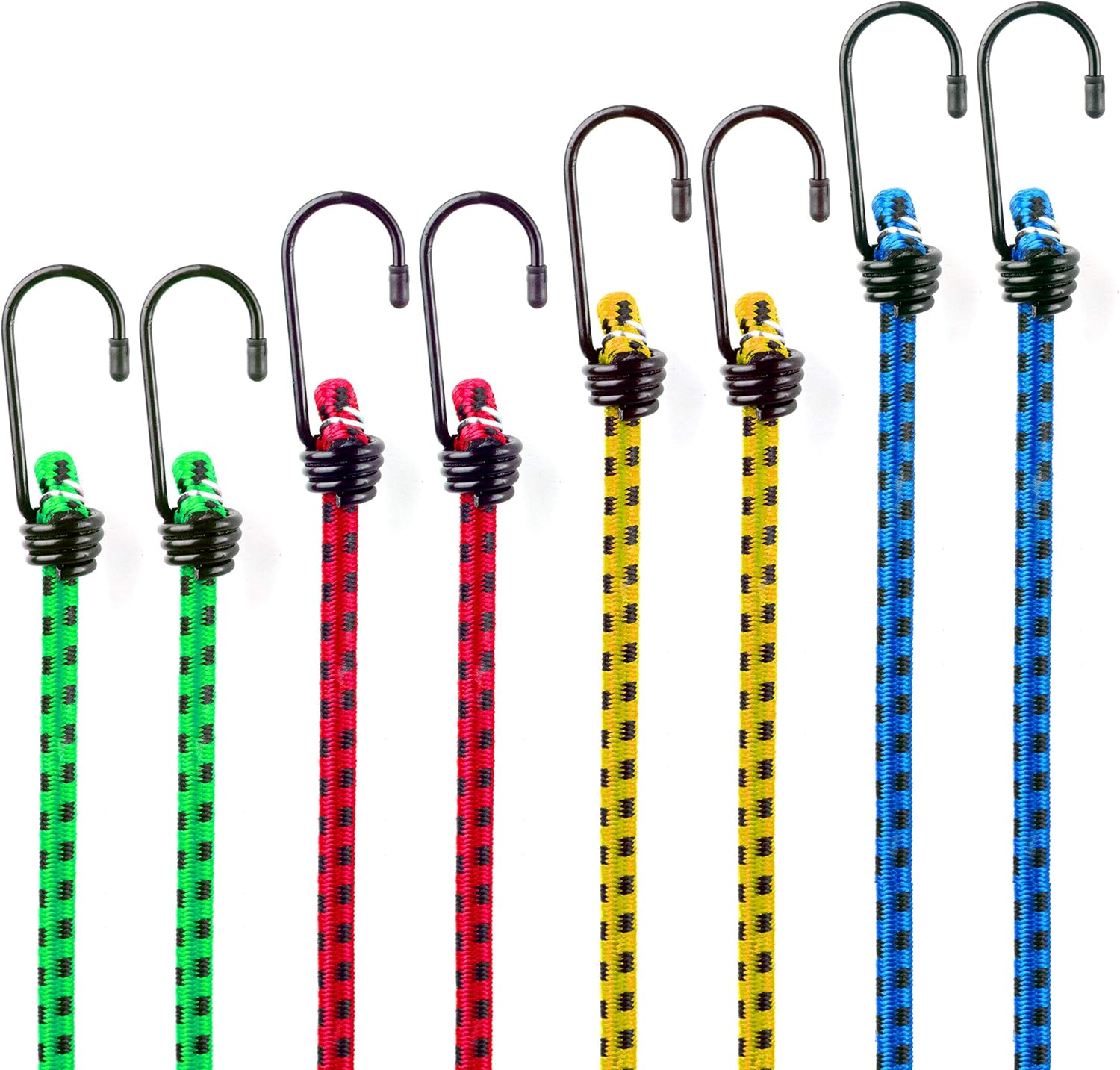 Gepäckspanner Mit Haken 32er Set Extra Stark 4 Längen 36 cm bis 105