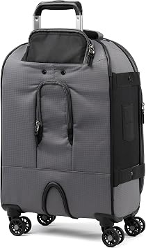 Travelpro Bold Softside Carry-On Luggage Spinner, Grey/Black, 21-Inch