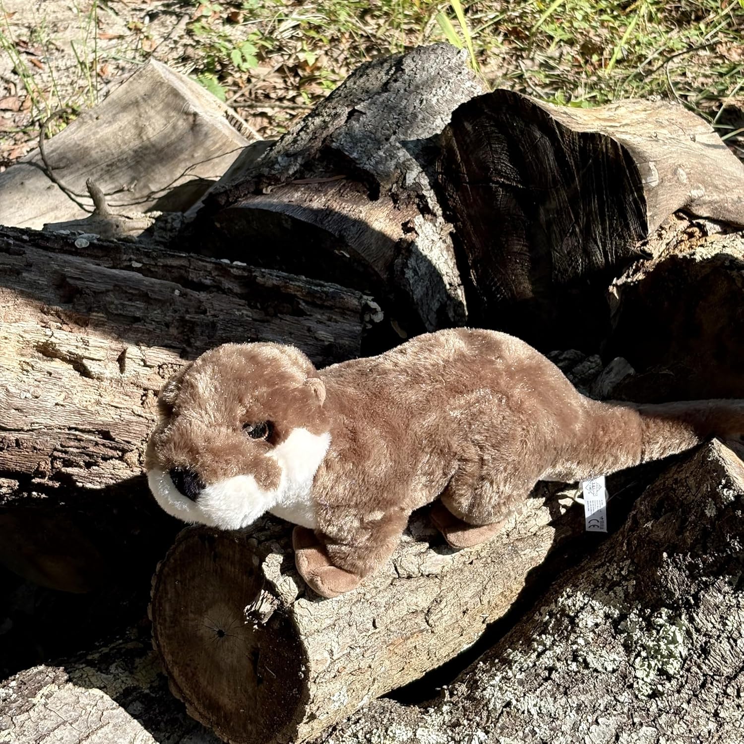 The Petting Zoo River Otter Stuffed Animal Plushie, Gifts for Kids, Earth Keeperz Wildlife Animals, Zoologee Brown River Otter Plush Toy, 17 inches - Image 2