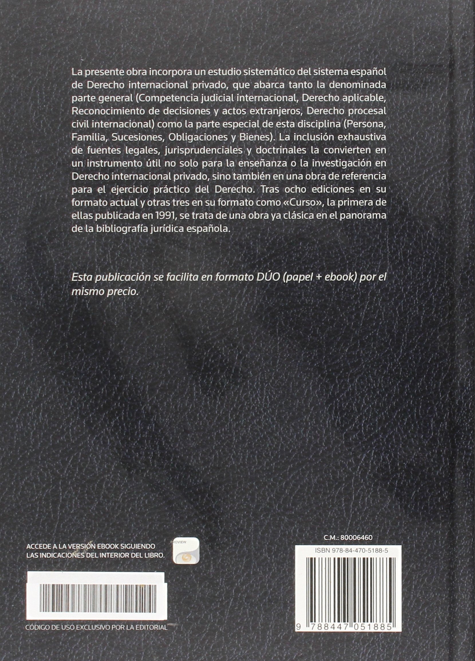 Derecho internacional privado (Papel + e-book) (Tratados y Manuales de Derecho)