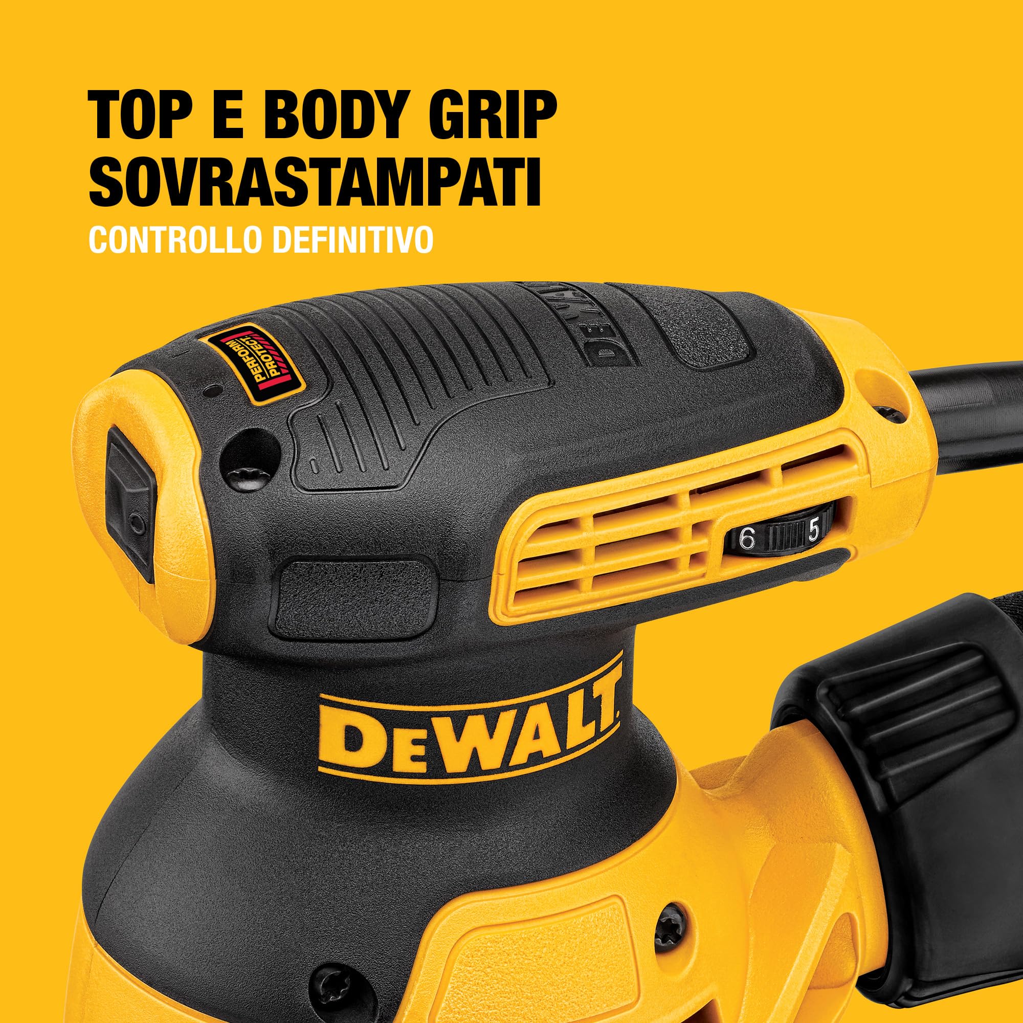 DEWALT Levigatrice rotorbitale 126 mm, DWE6423-QS