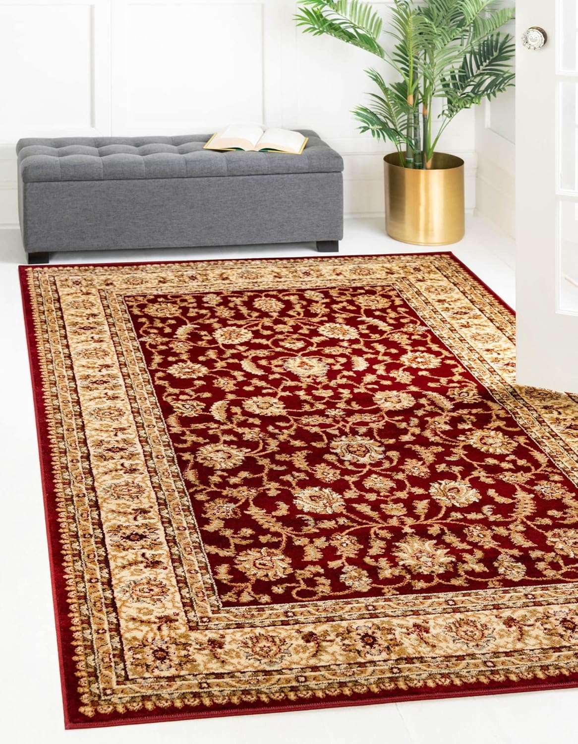 Aditi Collection Rug 10' x 14' Red Low Rug