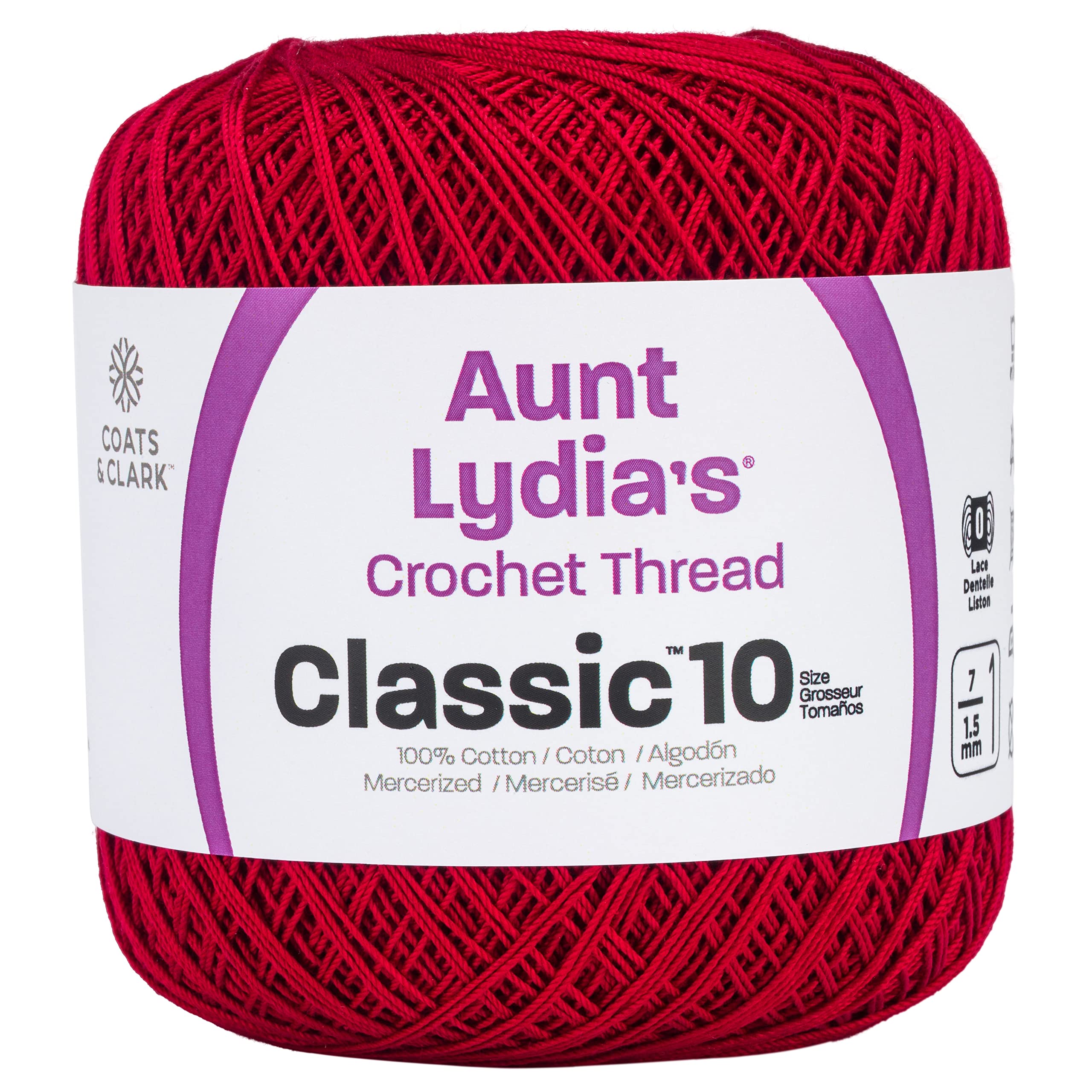 15 Pack: Aunt Lydia's® Classic™ Cotton Crochet Thread