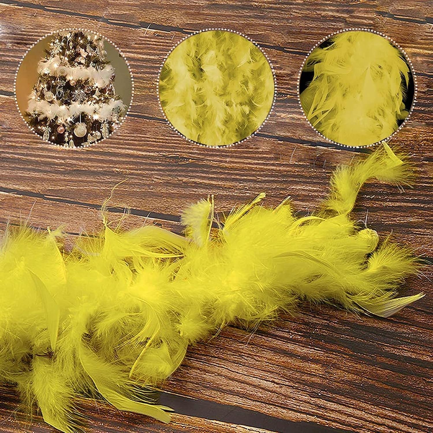 1st Choice feather Boa Colorful Chandelle Feather Boa 66ft Women Turkey Feather Boas for Party, Wedding Halloween Costume