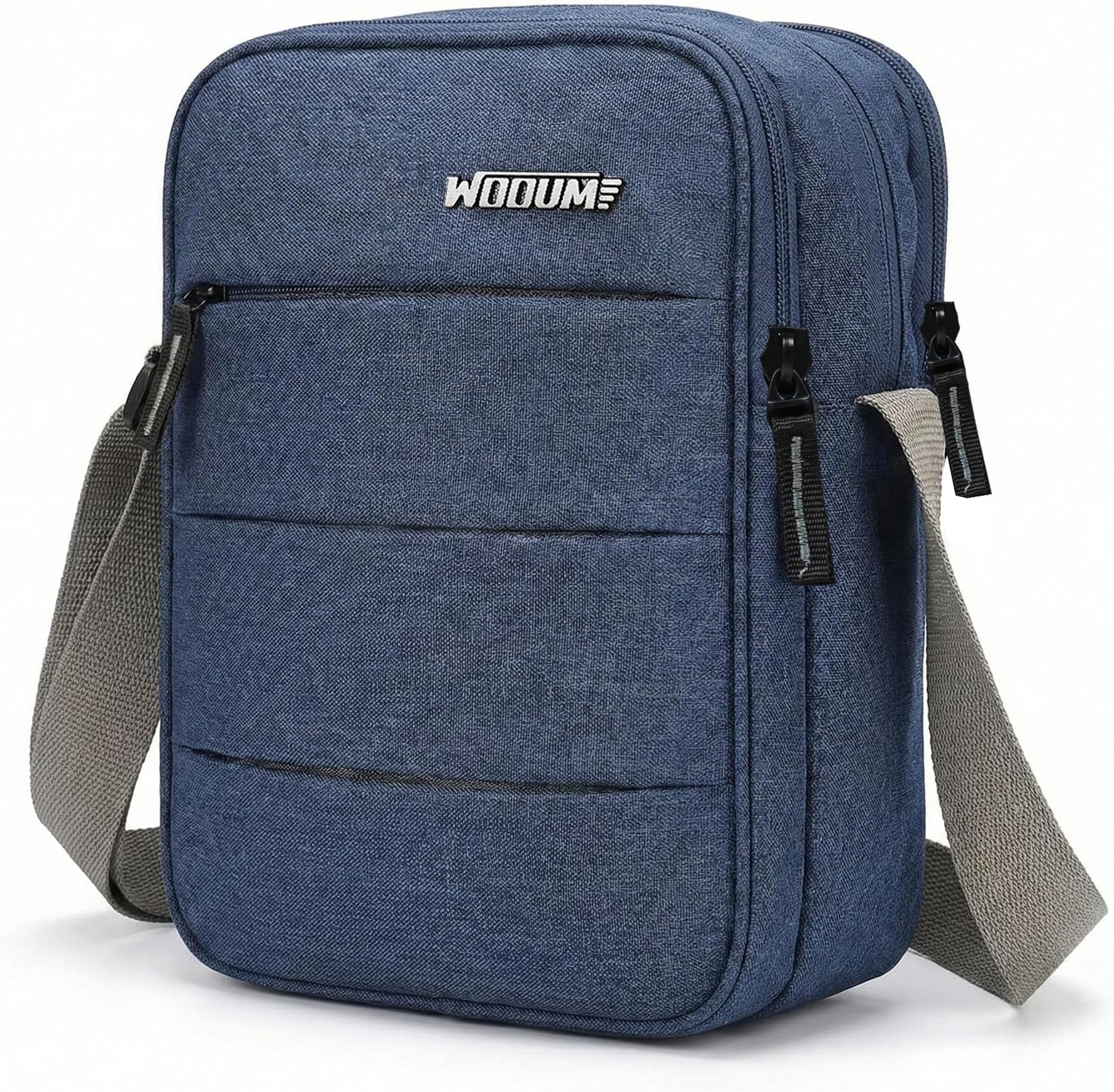 Crossbody Sling Bag for Men & Women – Water-Resistant Side Shoulder Bag with 2 Main Compartments & Zipper Pockets – Perfect for Office, Travel & Daily Use