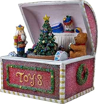 Amazon.co.jp: サンフランシスコオルゴールのクリスマスおもちゃ箱回転