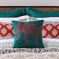 Vista 2 de Lush Decor - Juego de ropa de cama de 3 piezas, colorido diseño bohemio a rayas, reversible