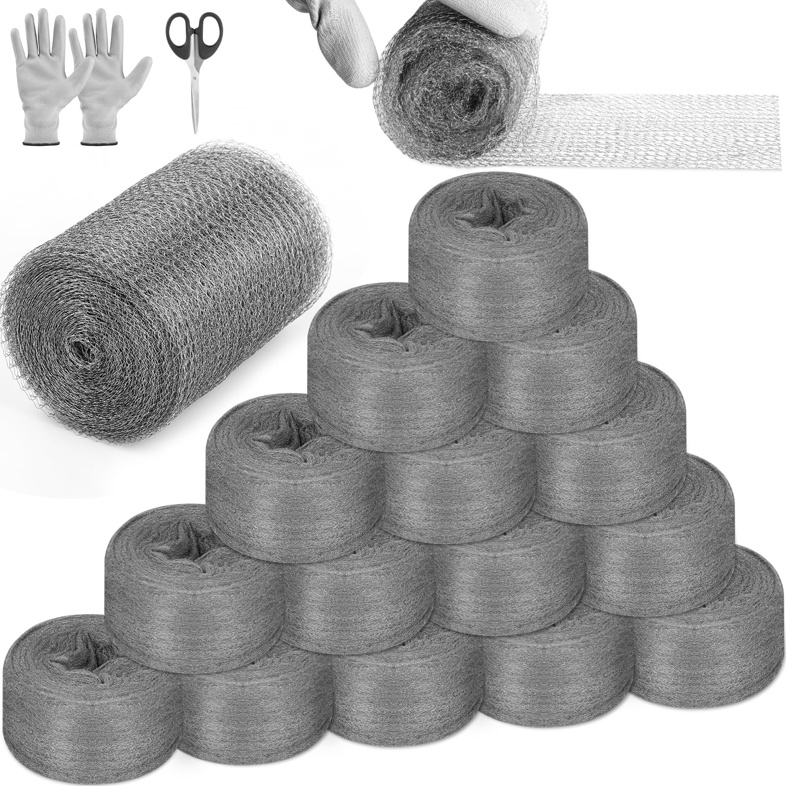 Steel Wool Mouse Control Kit - Pest Barrier -14