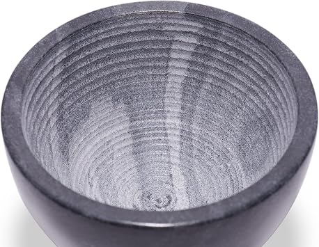 Beau Brummell The Original Marble Shaving Soap Bowl Handmade from 100% Natural Marble with Interior Grooves for Maximum Lather | Heat Retaining Stone Provides a Luxurious Hot Shave Experience