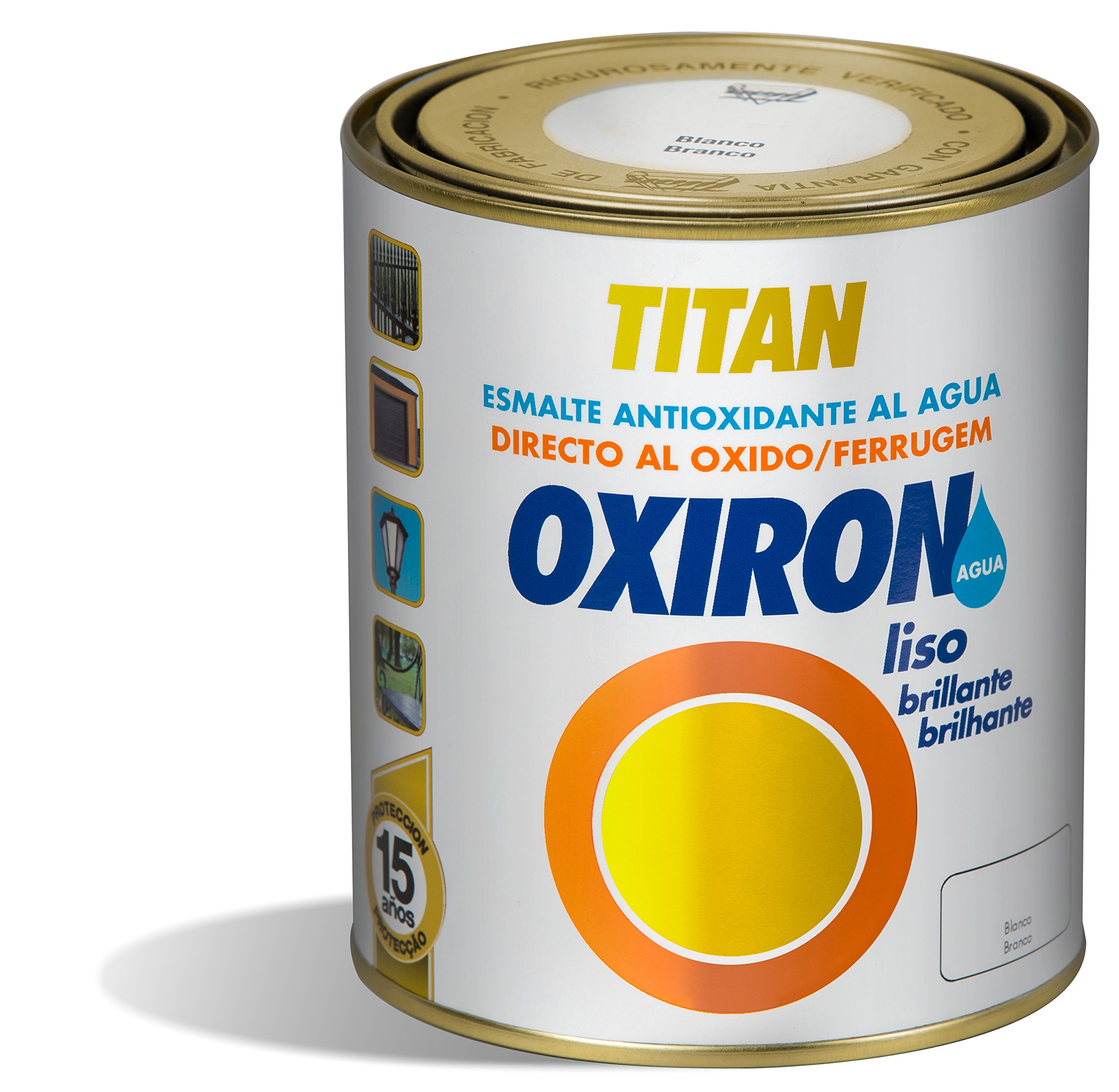 PINTURA OXIRON AGUA LISO BRILLO BLANCO 750 ML