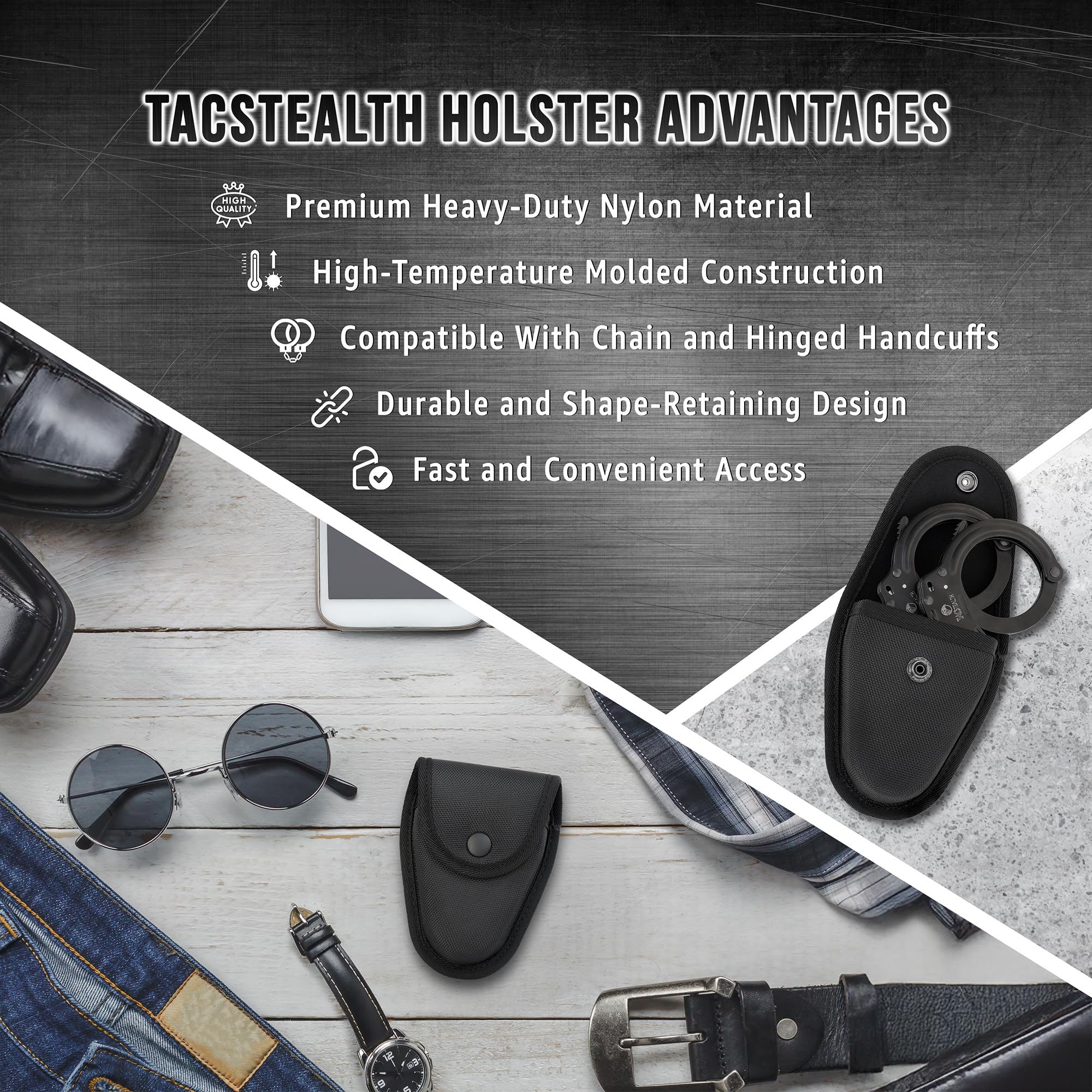 N社2連黒手錠 N社2連黒手錠 ミリタリー