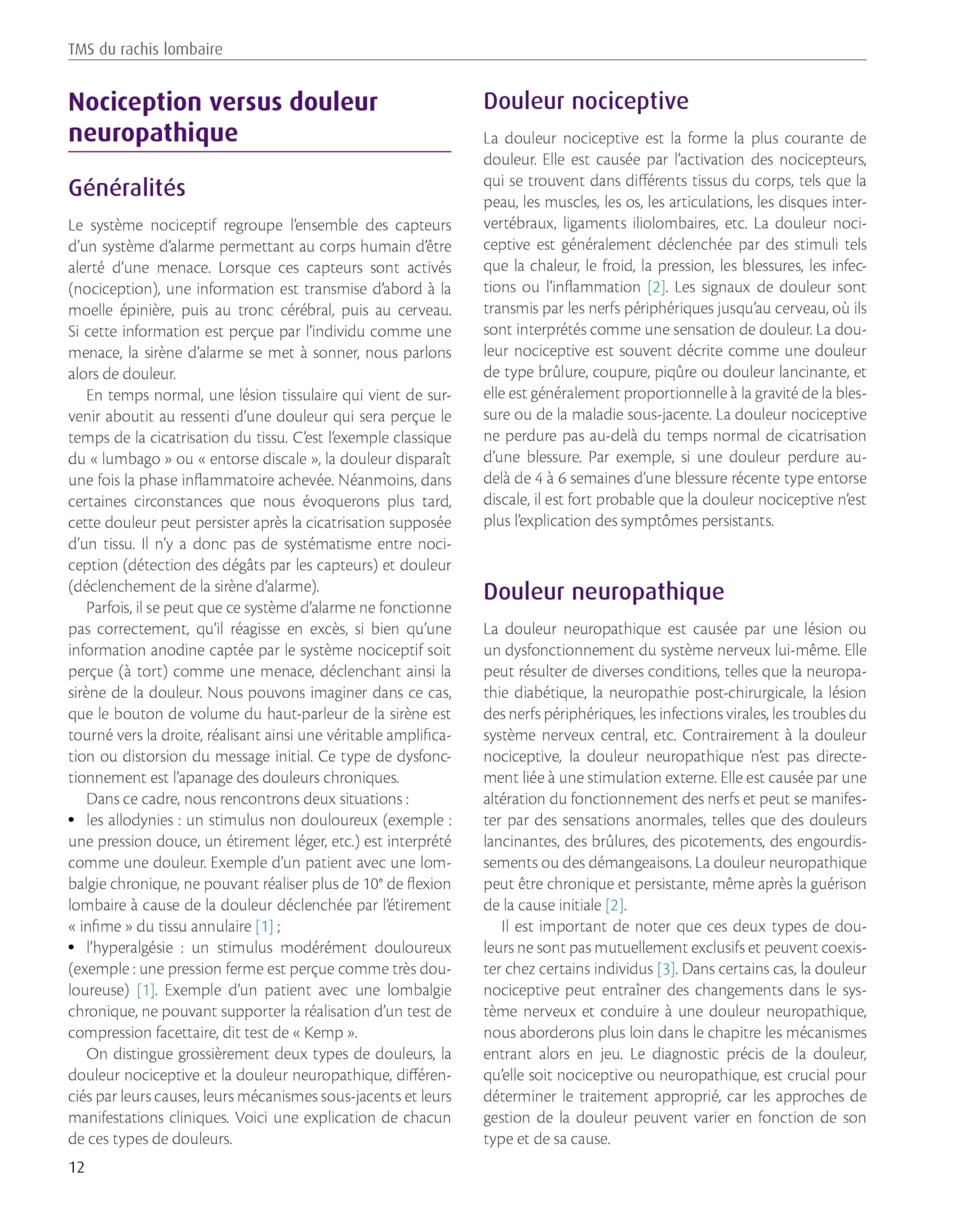 TMS du rachis lombaire: Troubles Musculo-Squelettiques - Thérapeutiques Manuelles Scientifiques