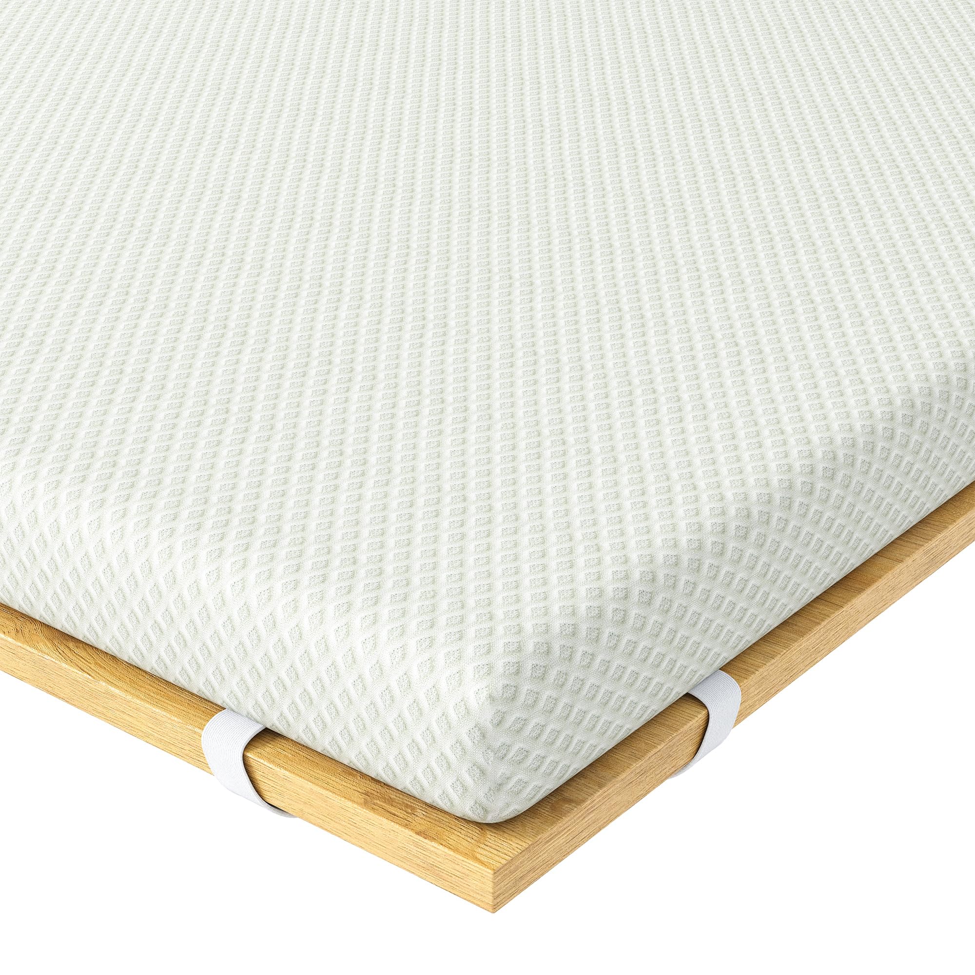 EGOHOME Gel Topper 90x200cm, H2 Weicher Gel-Memory Matratzen Topper mit Grüntee-Extrakt, Öko-TEX Zertifiziert, Matratzen Topper 90x200 mit für Boxspringbett Schlafsofa Gel Bezug Kaltschaum 5CM Höhe