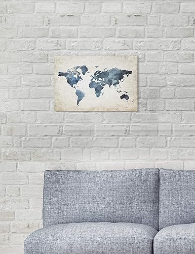 Miniatura 8 de Oliver Gal 'Mapamundi New Worlds v2' The Maps Wall Art Decor Collection - Lienzo decorativo contemporáneo prémium