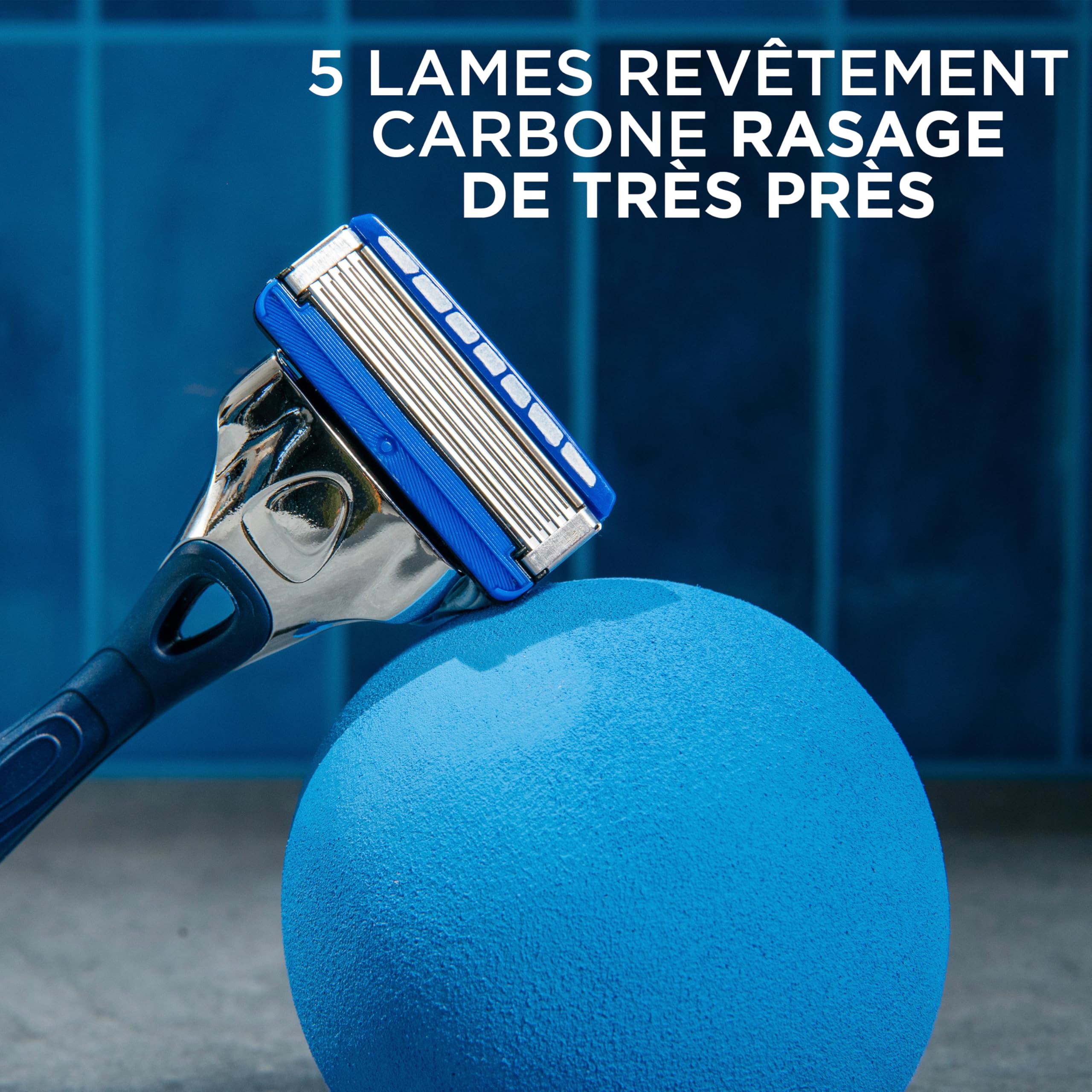 Wilkinson Sword Hydro 5 - Rasoir pour Homme - idéal pour les trousses de toilette des hommes - parfait pour le rasage quotidien - 1 manche de rasoir réutilisable + 13 lames de rechanges