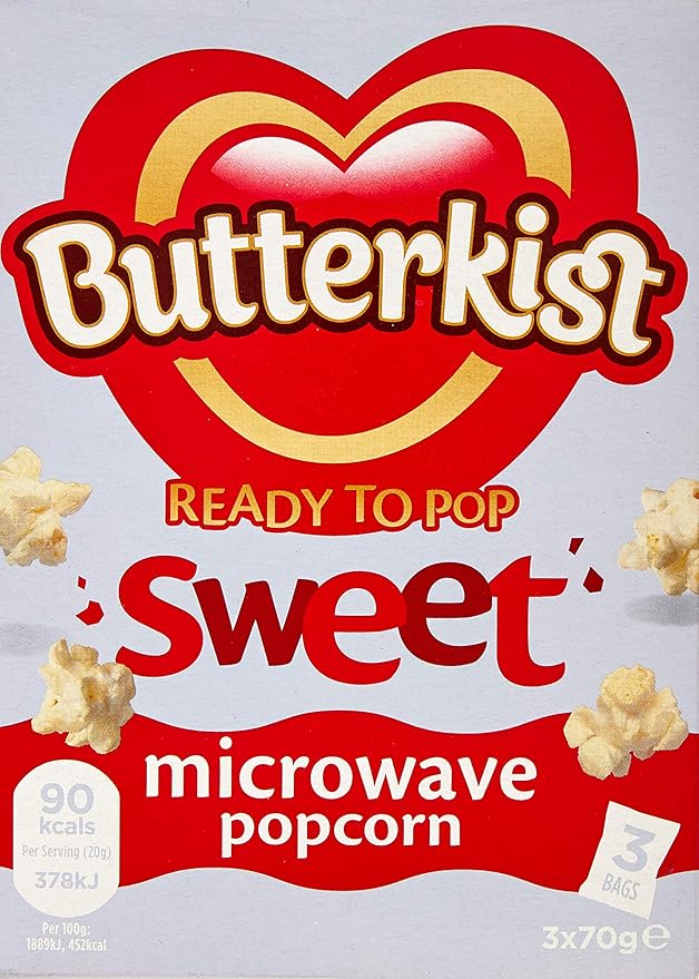 Butterkist Ready to Pop Sweet Microwave Popcorn, 210 g Amazon.co.uk