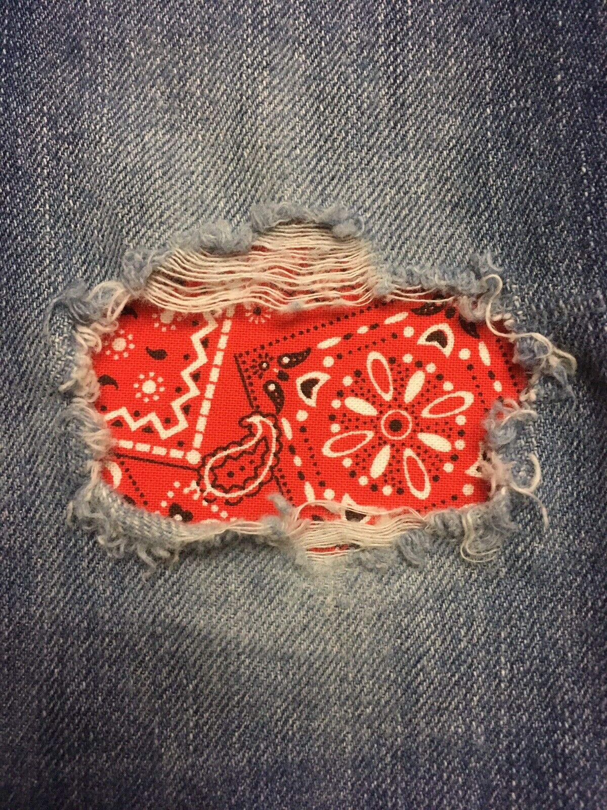 HoleyPatches - Parches de tela tipo bandana para planchar en varios colores y tamaños