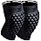 COOLOMG Basketball Knee Pad for Kids Youth Adult, Compression Anti-slip Knee Sleeve for Volleyball Football, Sports Knee Protector (1 Pair) Black M