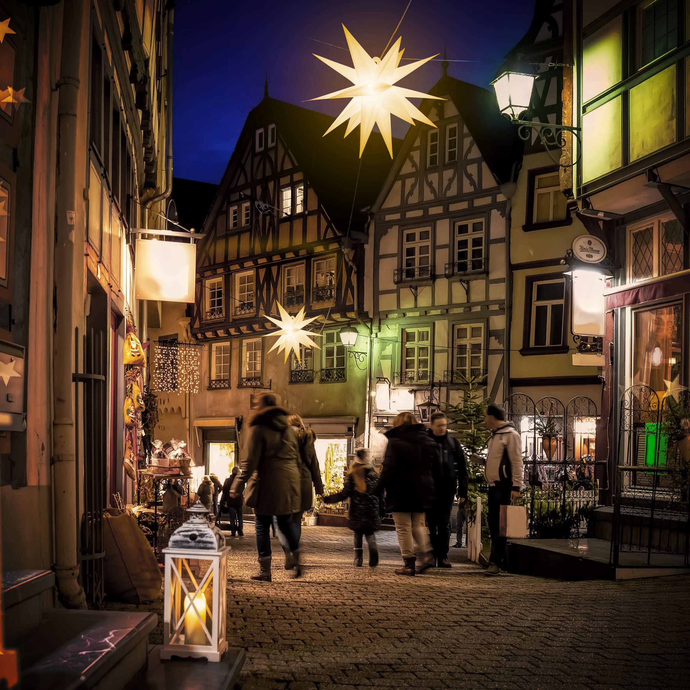 AMARE LED 3D Außenstern XXL Weiß ca. 100 x 100 x 100 cm (B x H x T), für den Innen- und Außenbereich, mit Timer, 100 cm - Netzbetrieb, 9700-1005-101, XXL Stern 100 cm
