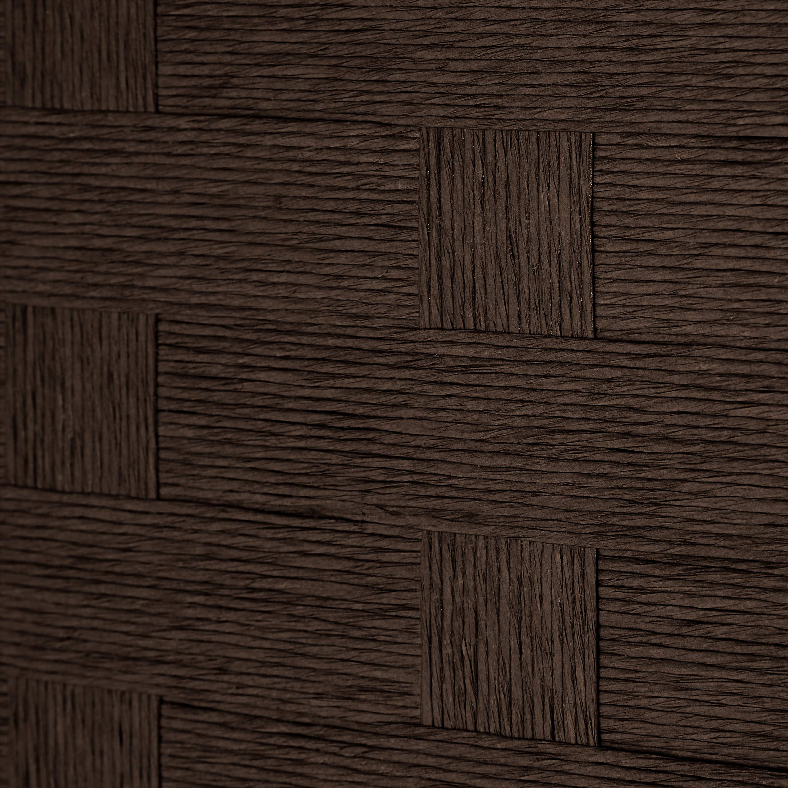 Relaxdays Biombo 8 Paneles, 170 x 320 cm, Separador Ambientes Plegable, Madera y Cuerda de Papel, Mampara Marrón