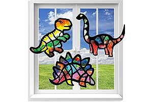 Suncatchers Craft for Kids: Dinosaur Suncatchers Craft Kit