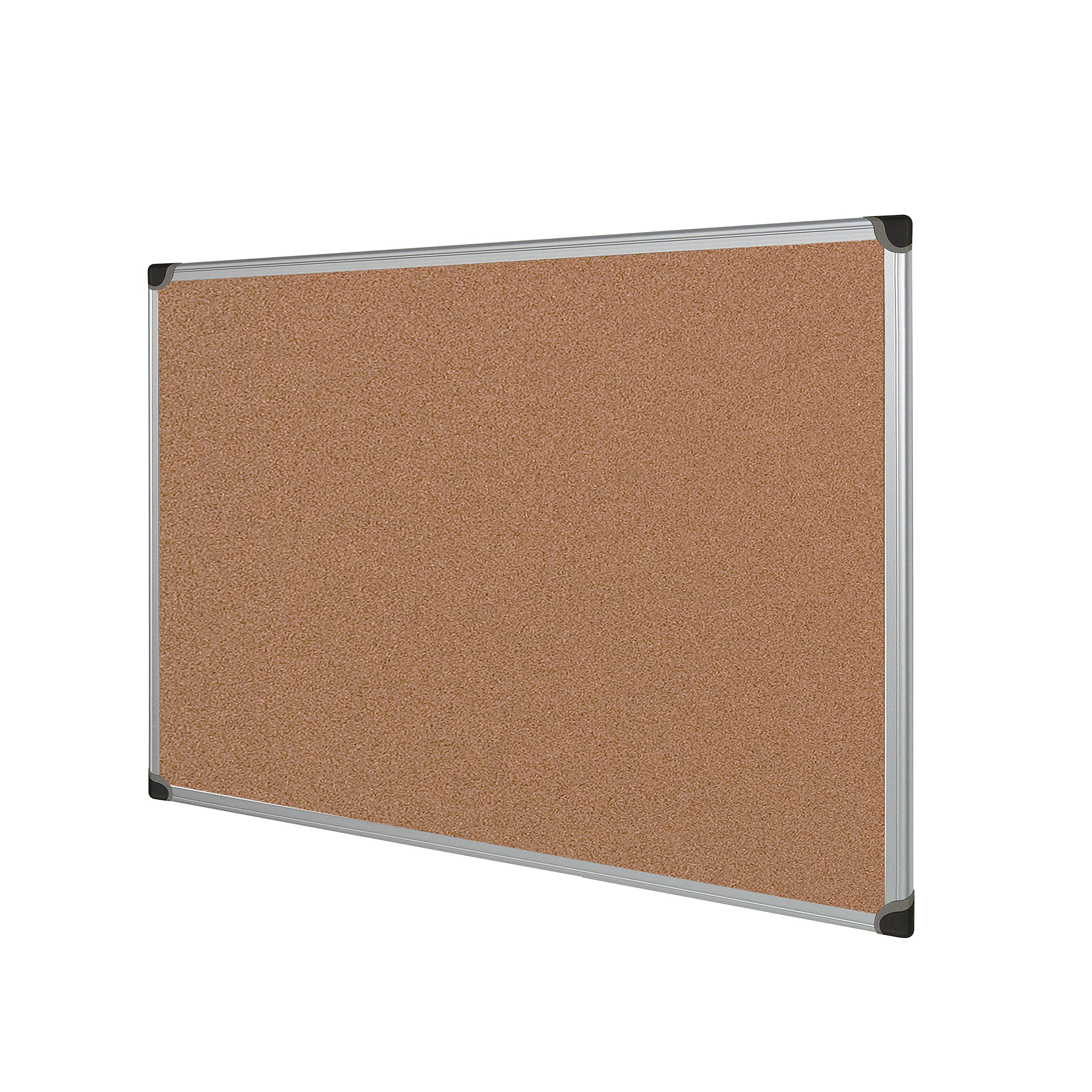 Bi-Office Maya W - Tablero de corcho con marco de aluminio, 120 x 90 cm