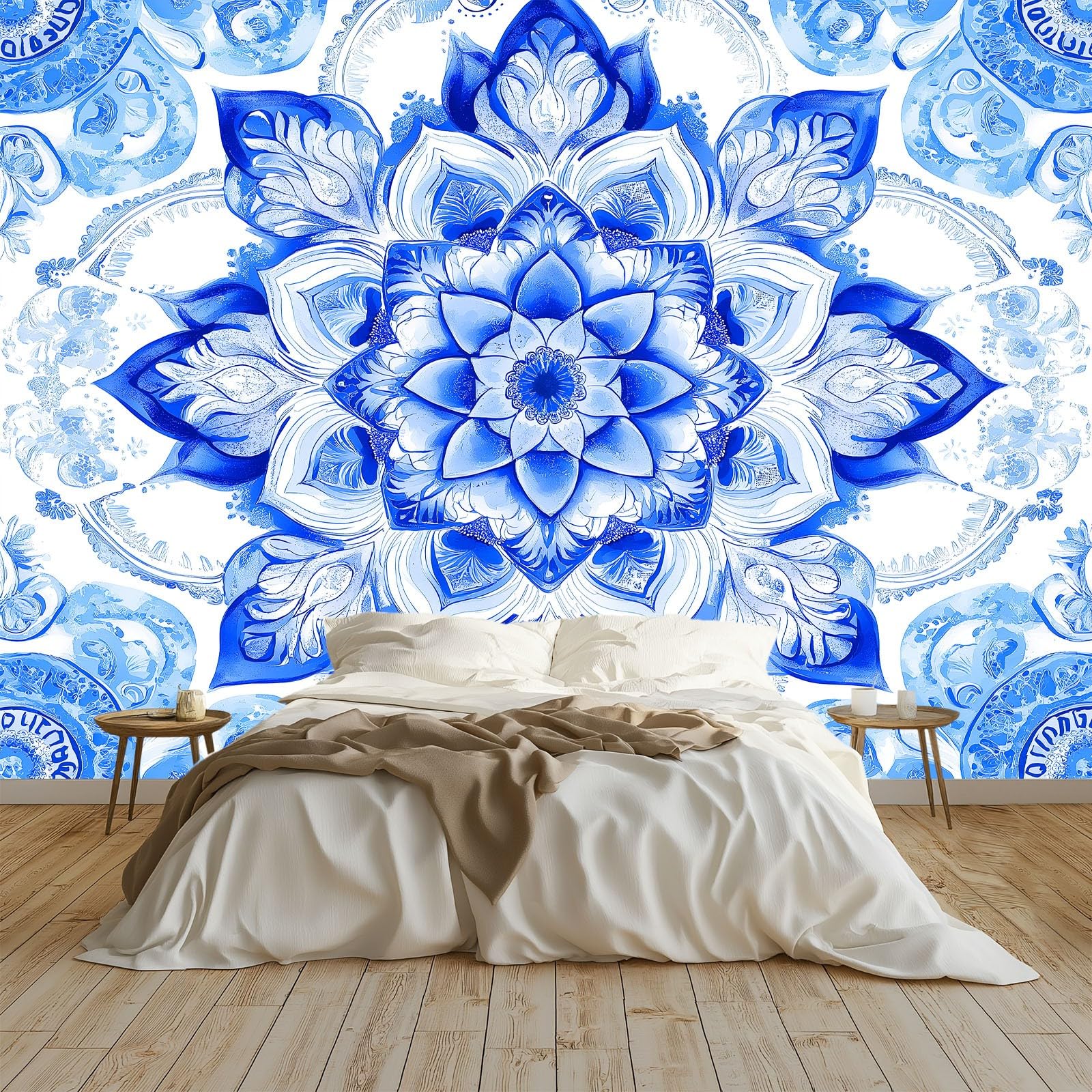 Panoramiczna tapeta w stylu Bohemian Drukowanie, nowoczesne zdjęcie Mural 300 szer. x 210 cm - tapeta dekoracja domu styl ręcznie malowane do salonu pokoju dziecięcego biura