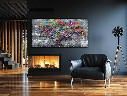 Miniatura 9 de SIXTTART Banksy - Arte de pared en lienzo para sala de estar, arte de pared de graffiti callejero para dormitorio, pintura abstracta grande, arte