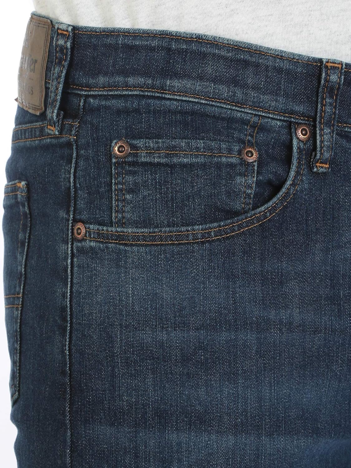Wrangler Authentics Men's Comfort Flex Waist Relaxed Fit Jean 33W x 32L Carbon