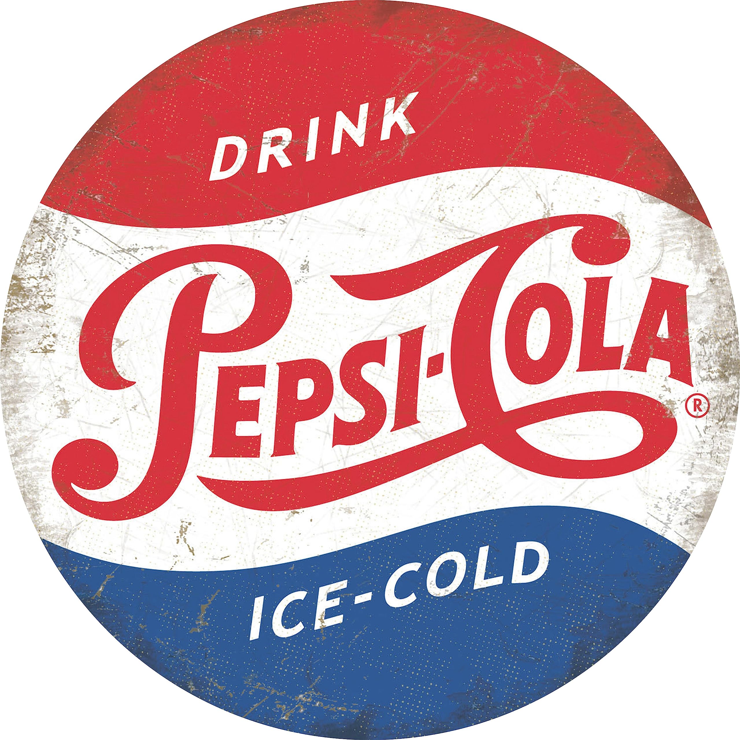 Amazon.co.jp: Drink Ice-Cold ペプシコーラ ラウンドメタル