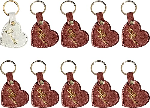 Miniatura 9 de Regalos de dama de honor, regalos de despedida de soltera, decoraciones para mujeres, 10 llaveros de novia.
