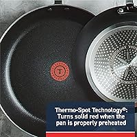 Vista 3 de T-Fal Experience Non Stick Fry Pan w/Lid 10 Inch, Induction, Oven Broiler Safe 400F, Compatible with All Cooktops, Cookware, Deep Frying Pan