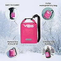 Vista 4 de VOS Bolsa seca impermeable de alta calidad – 5L Bolsa multiusos ligera bolsa de almacenamiento seca mochila para viajes, natación, canotaje