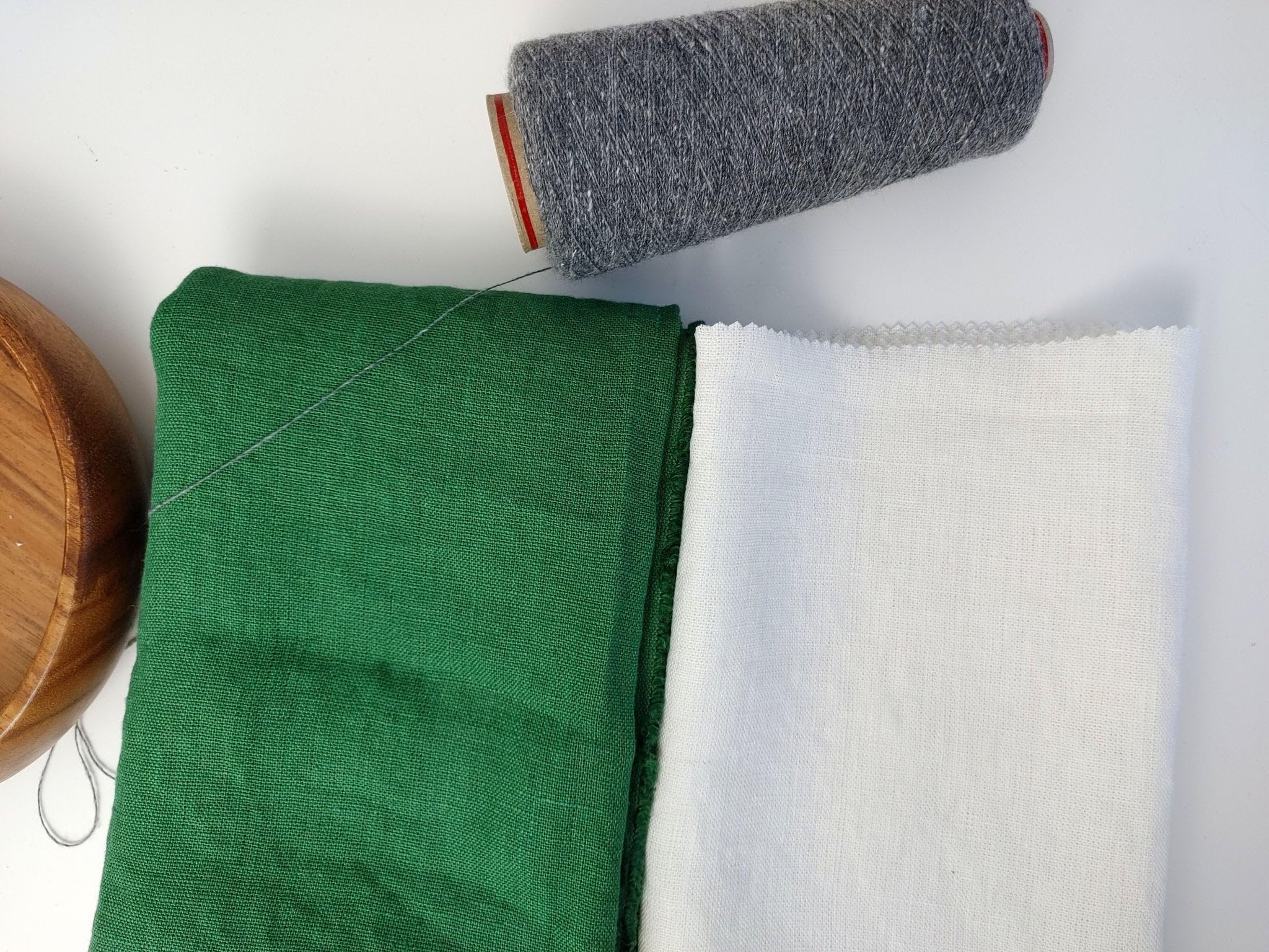 100% Linen Fabric Heavy Weight Solid Color 7664 7683 Green