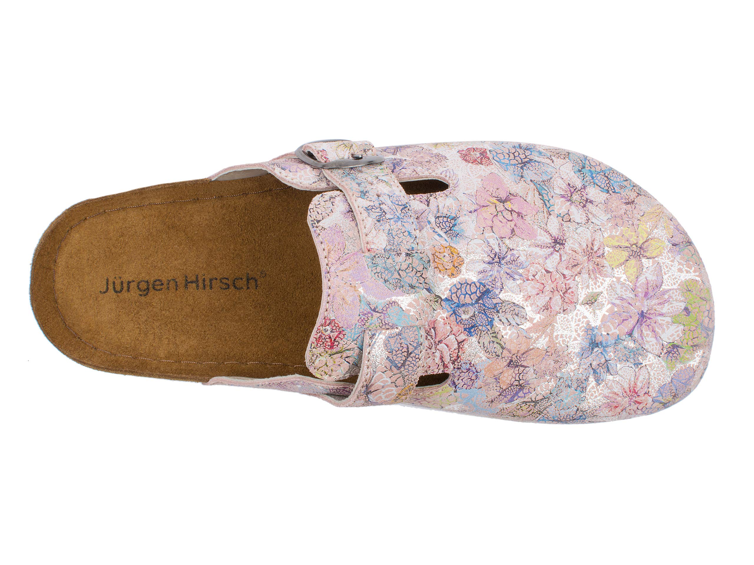 Jürgen Hirsch Sabots pour femme Ergo 05 en cuir avec semelle intérieure profonde et talonnette anti-chocs