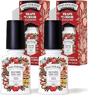 Poo-Pourri Before You Go Toilet Spray Apple Cider, 2 Ounce Bottles 2 Pack