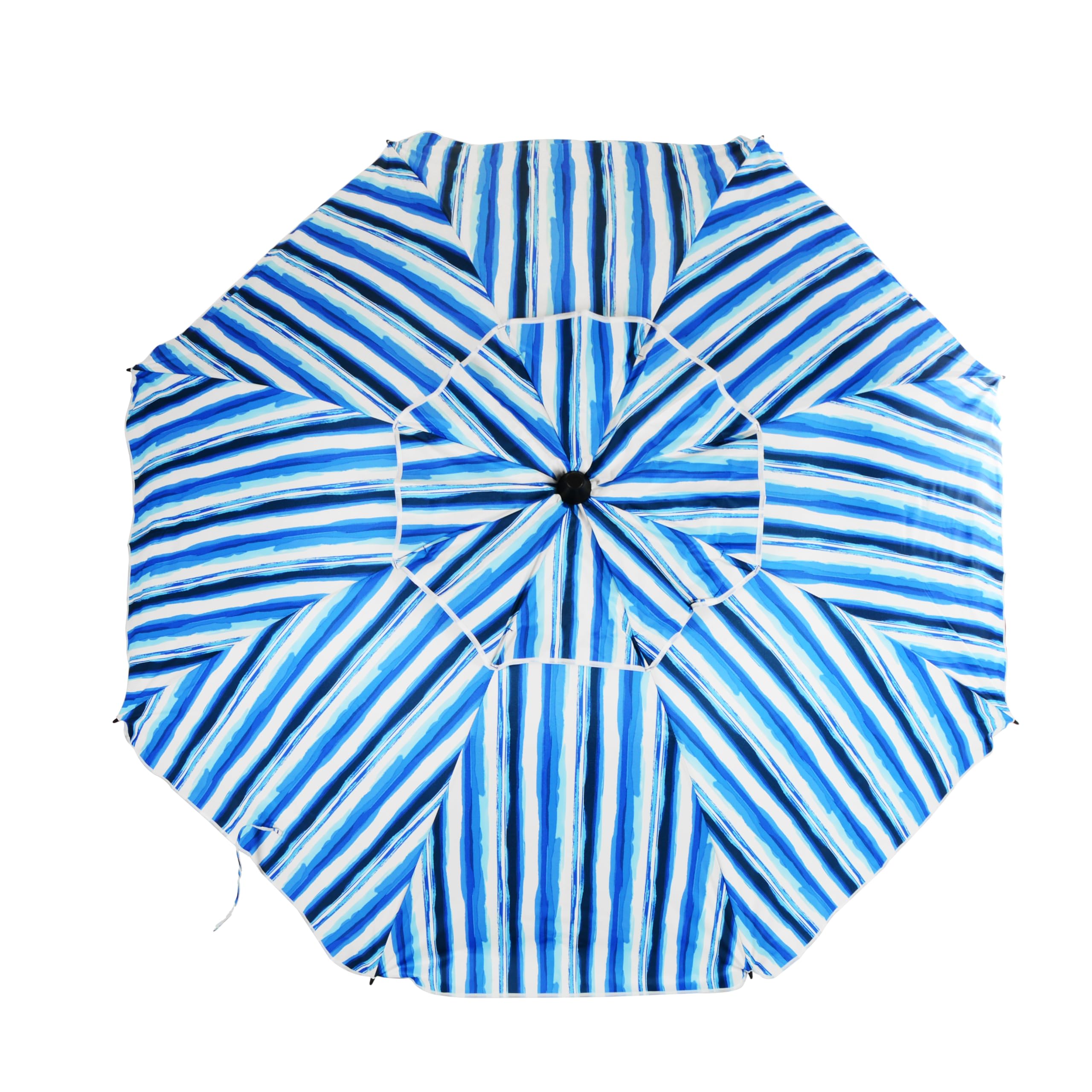 Sombrilla Playa Modelo 200cm con Espiral y Poste de Recorrido Total. 8 Varillas Protección Total contra los Rayos UV