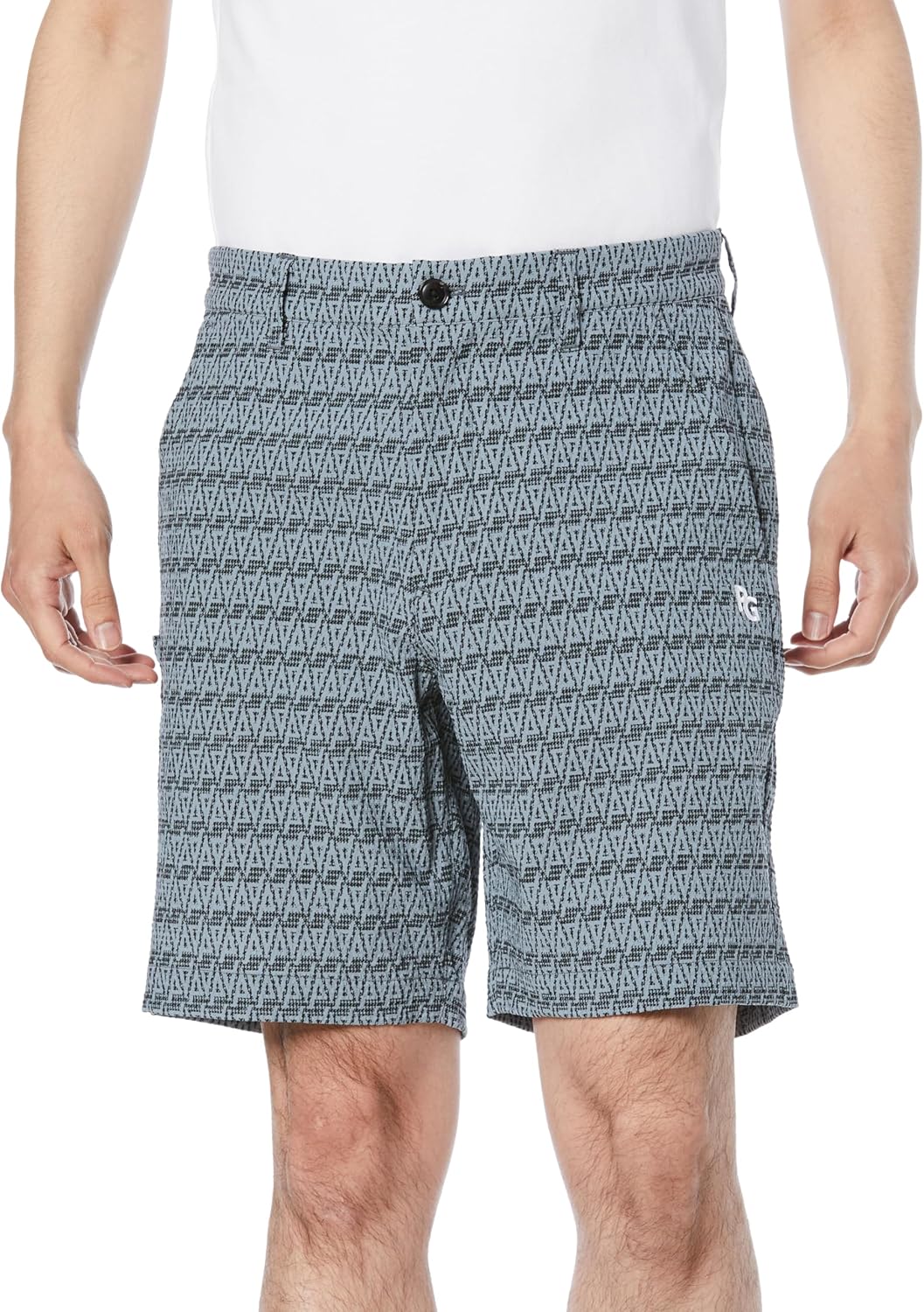 パーリーゲイツ] メンズ ショートパンツ (EVALET・幾何学プリント柄