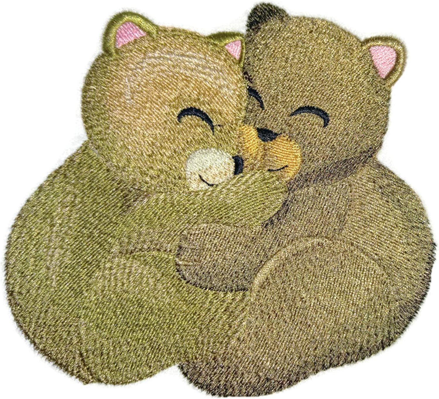 Nature Weaved in Threads, Amazing Baby Animal Kingdom [Autumn Cozy Cuddlers - Bears] [Custom and Unique] Embroidered Iron on/Sew Patch 5.58." *4.76"