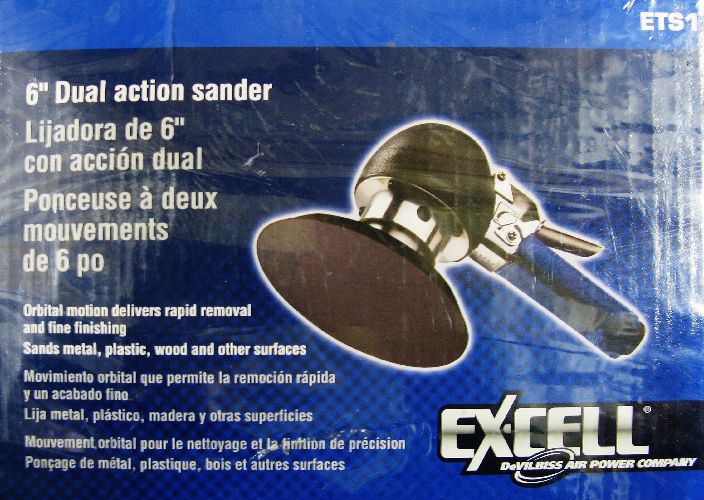 Ponceuse orbitale pneumatique 15,2 cm Ex-Cell ETS1 outil ponçage lustrage auto