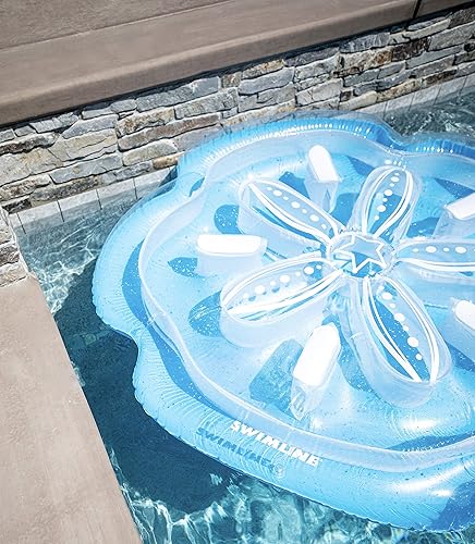 Miniatura 2 de SWIMLINE Original Inflatable Pool Float Lounger for Adults Size Circular  Lake Ocean Floating Extra Large Island Floats Series for 1-3 Multiple Kids