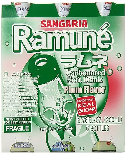 Miniatura 19 de Sangaria Ramune Marble - Soft Drink sabor fresa