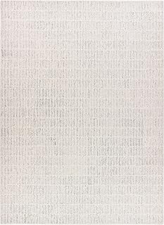Hand-Tufted 100% Wool Area Rug – Unique Modern Geometric Grid Pattern, S...