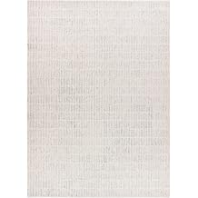 Hand-Tufted 100% Wool Area Rug Unique Modern Geometric Grid Pattern, Soft Plush Textured Carpet for Living Room, Bedroom, Dining Room & Entryway Grey, Beige, 2.6 x 8