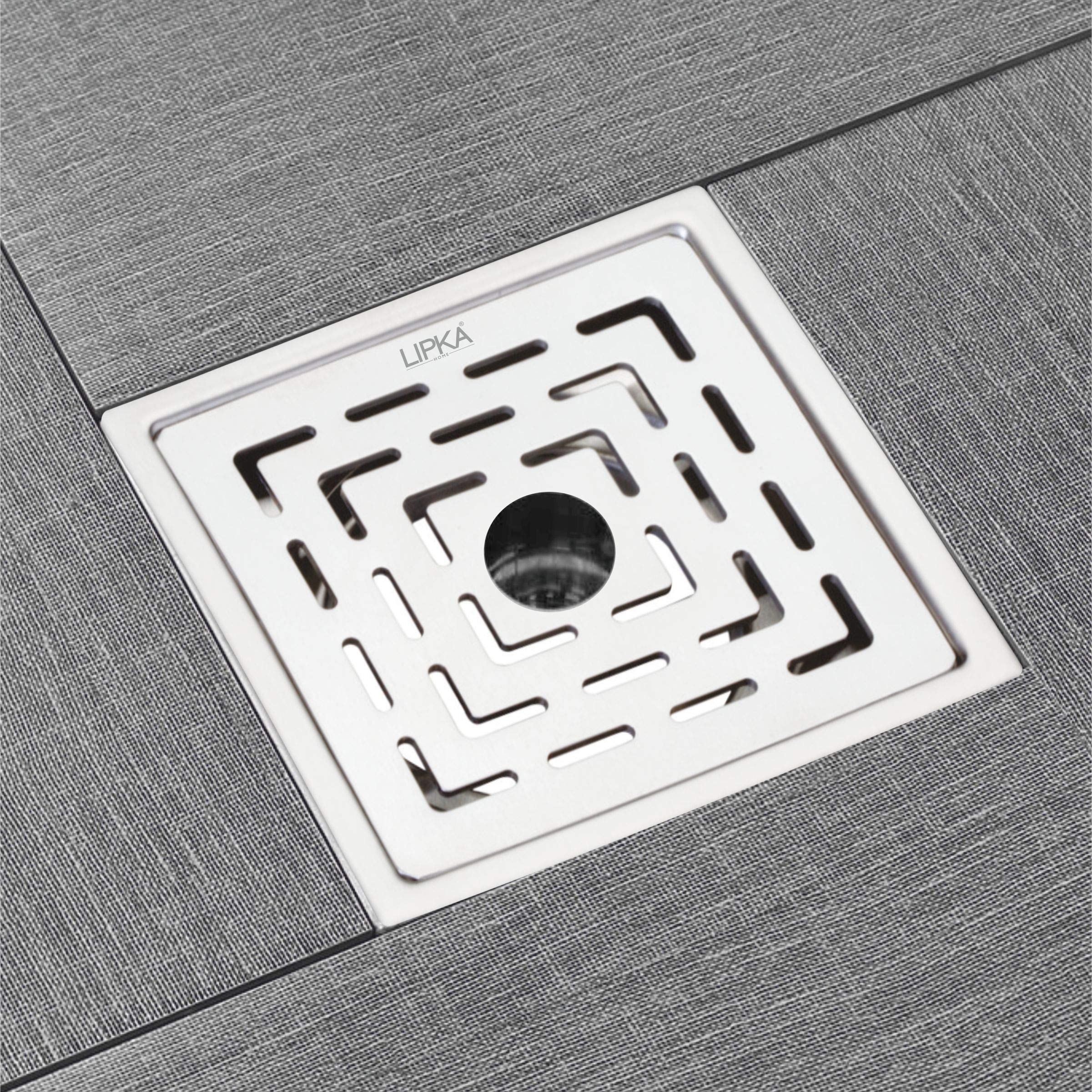 LIPKA Charlie Deluxe Square Flat Cut Floor Drain|Premium Stainless Steel |5 x 5 Inches|with Hole| (B09DSXPQCP) Amazon Price History, Amazon Price Tracker