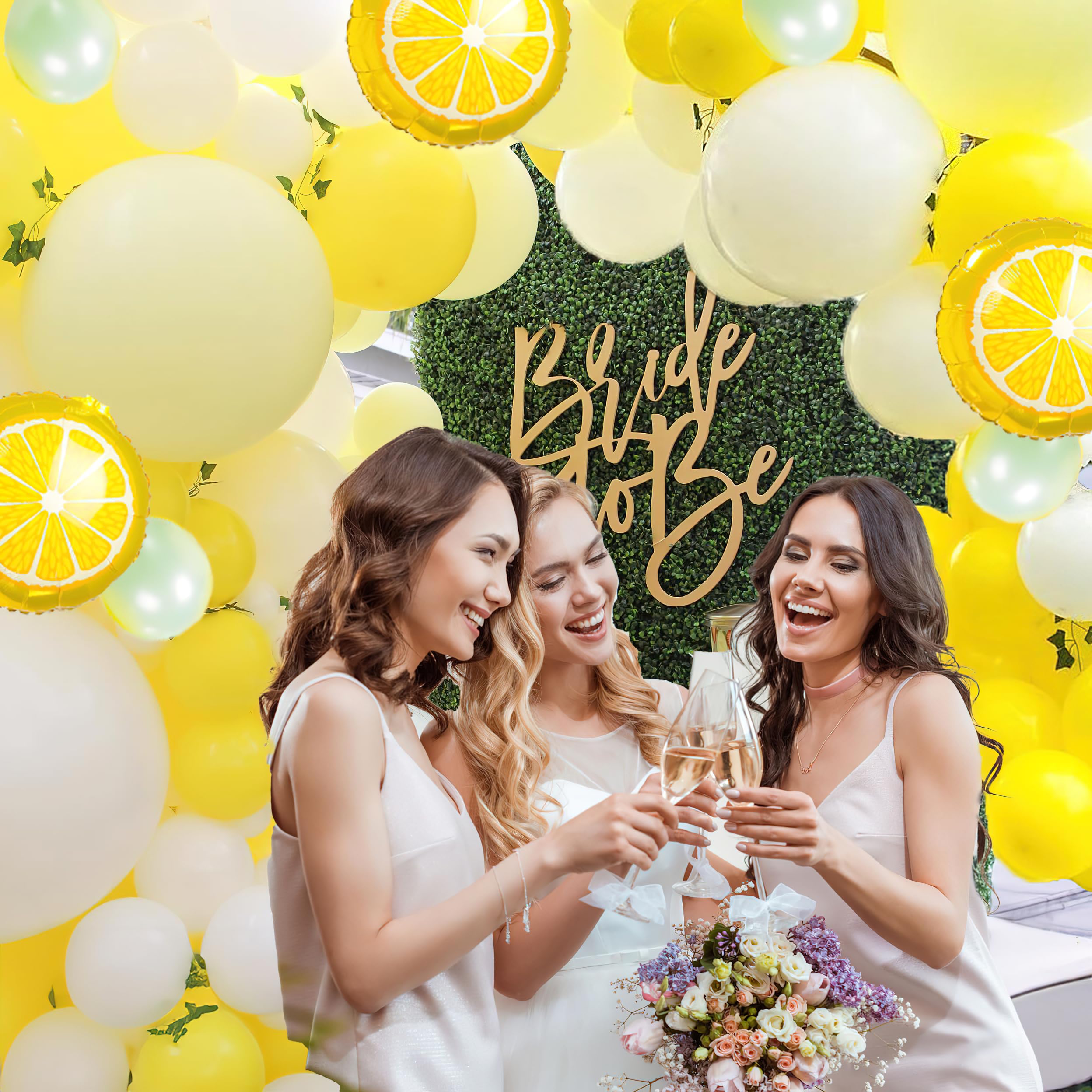 Amazon.com: Lemon Baby Shower Decorations Lemonade party main squeeze bridal  shower decorations Summer Fruit Party Supplies White Pastel Yellow Balloon  Garland Kit : Toys & Games