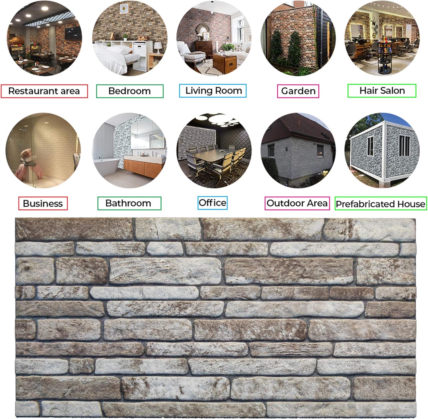 Buy IZODEKOR 3D Wall Panels Brick Effect, Wall Cladding, Ceiling, Tiles