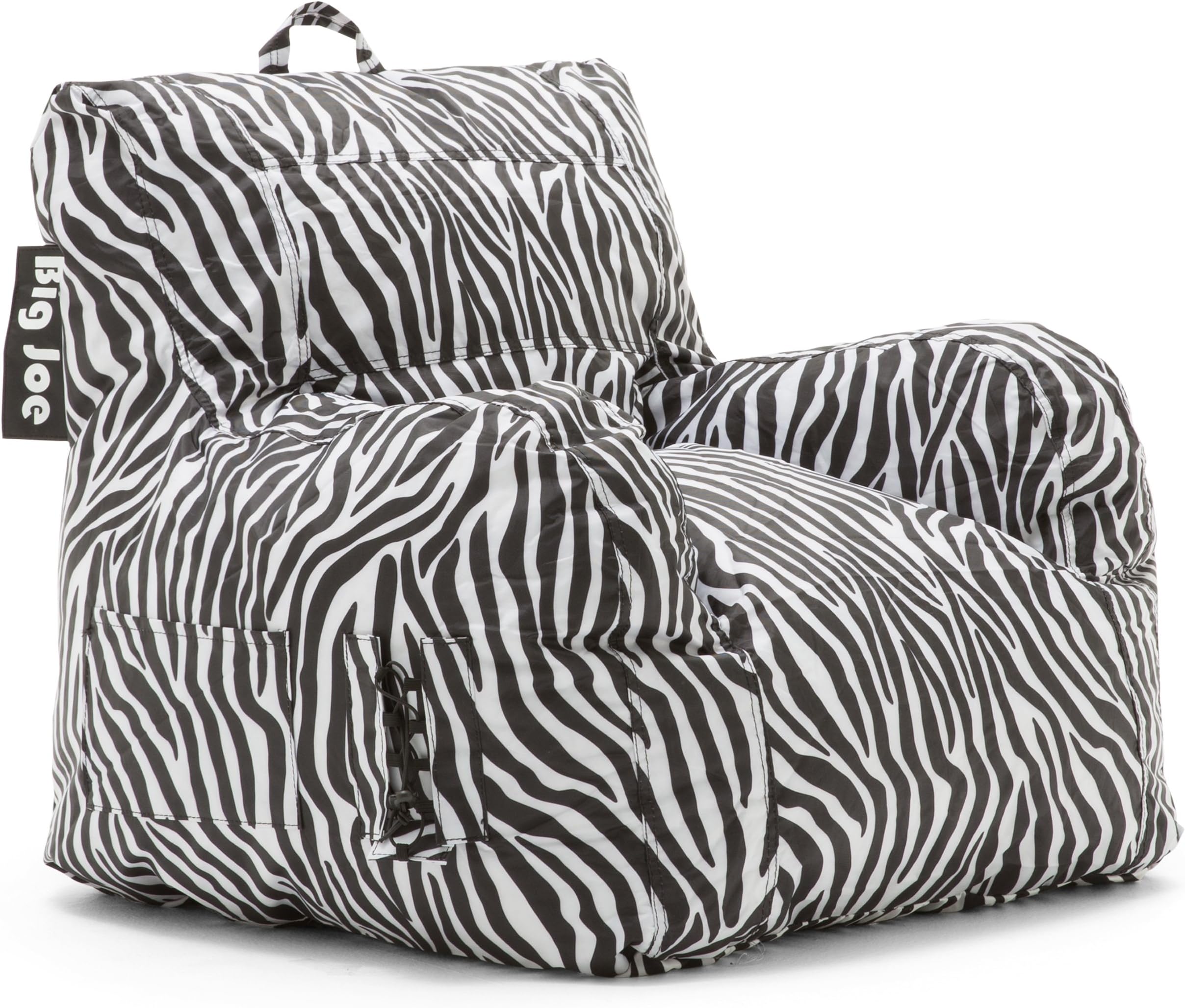 Big Joe Dorm Bean Bag Chair, Zebra
