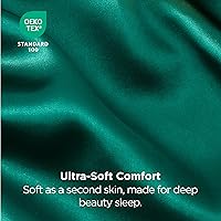 Vista 35 de Bedsure Fundas de almohada de satén, similares a las fundas de almohada de seda tamaño Queen, juego de 2, fundas de almohada para mujeres que